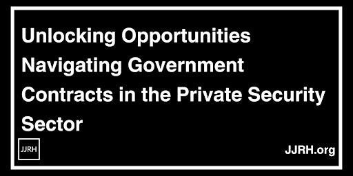 Tender Briefing: Live Contract Opportunities In the Security Sector primary image