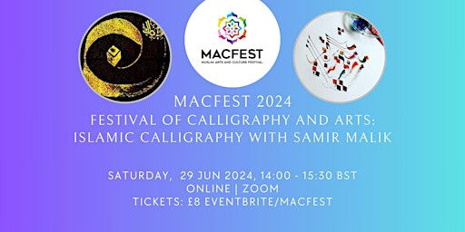 Primaire afbeelding van MACFEST 2024: Islamic Calligraphy Workshop