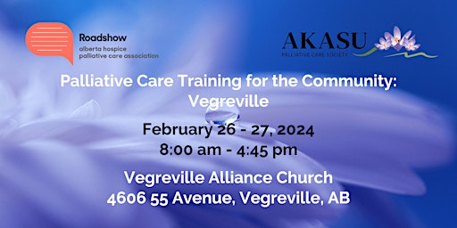 Palliative Care Training for the Community: Vegreville primary image