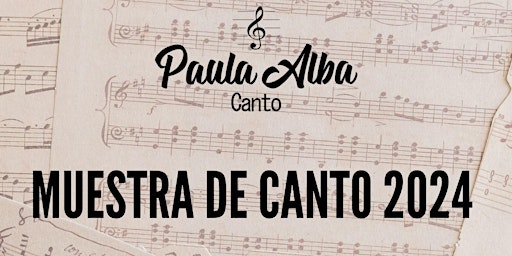 Imagem principal do evento Muestra Canto 2024- Alumnos de Paula Alba