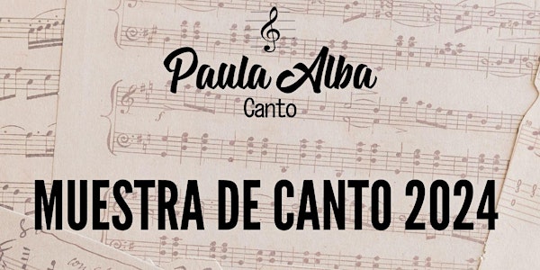 Muestra Canto 2024- Alumnos de Paula Alba