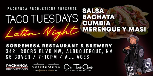 Image principale de Taco Tuesdays Latin Night