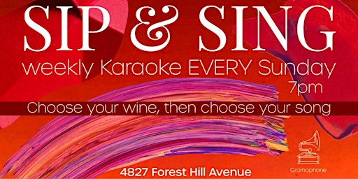 Immagine principale di Sip & Sing: Wine Karaoke Night! 