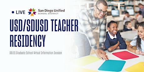 Image principale de USD/SDUSD Teacher Residency Info Session:Work in San Diego Unified Schools