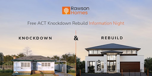Imagen principal de ACT - Knockdown Rebuild Information Session