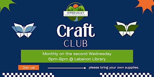 Imagem principal do evento UVYP Craft Club @ The Lebanon Library