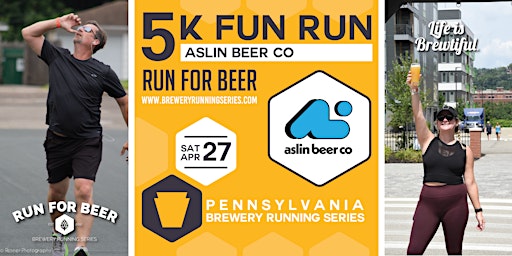 5k Beer Run x Aslin Beer Co. | 2024 PA Brewery Running Series  primärbild