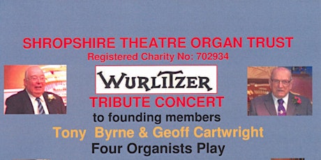 Tribute Organ Concert - 4 Organists play Wurlitzer Theatre Organ at The Buttermarket primary image