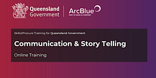 QLD Government | Communication and Story Telling primary image