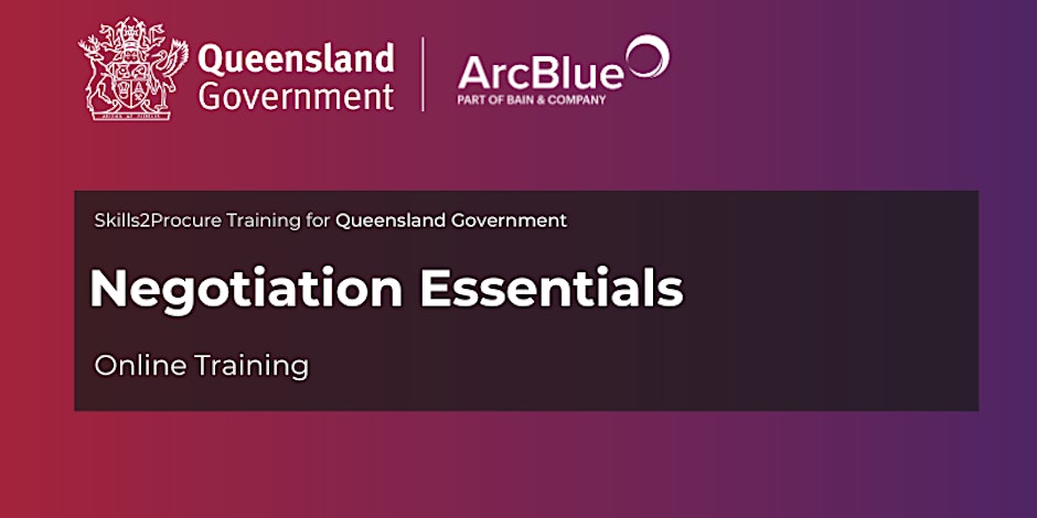 QLD Government | Negotiation Essentials