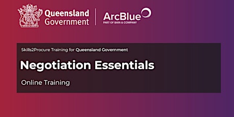 QLD Government | Negotiation Essentials
