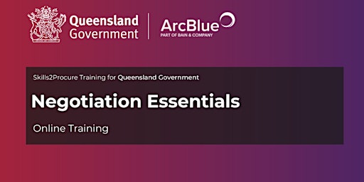 QLD Government | Negotiation Essentials primary image