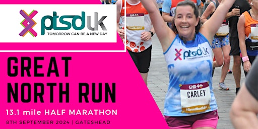 Imagem principal do evento 2024 Great North Run to support PTSD UK