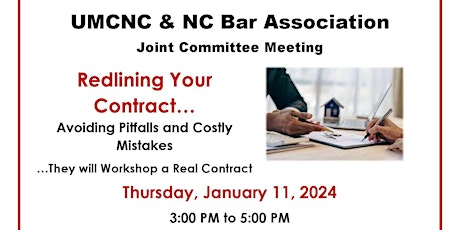 Image principale de NC Bar Association's Joint Committee Meeting - 11 Jan 24