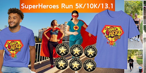 Primaire afbeelding van SuperHeroes Run 5K/10K/13.1 HOUSTON