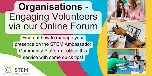 Image principale de Organisations - Engaging Volunteers via our Online Forum