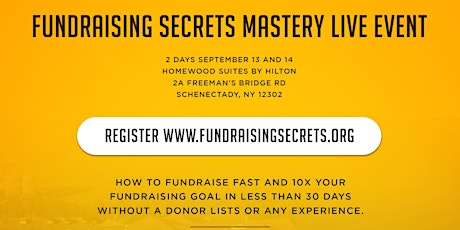 Fundraising Secrets Mastery Live Event 