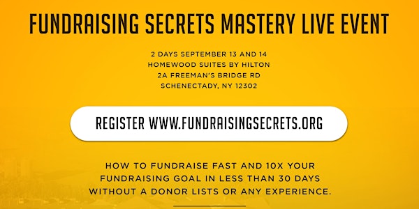 Fundraising Secrets Mastery Live Event 