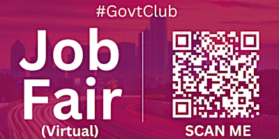 Imagen principal de #GovtClub Virtual Job Fair / Career Expo Event #Dallas #DFW