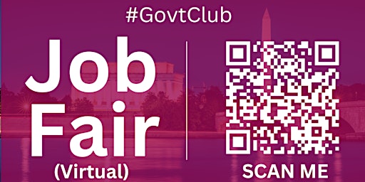 Imagem principal de #GovtClub Virtual Job Fair / Career Expo Event #DC #IAD