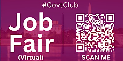 Imagen principal de #GovtClub Virtual Job Fair / Career Expo Event #DC #IAD