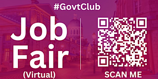 Hauptbild für #GovtClub Virtual Job Fair / Career Expo Event #Montreal
