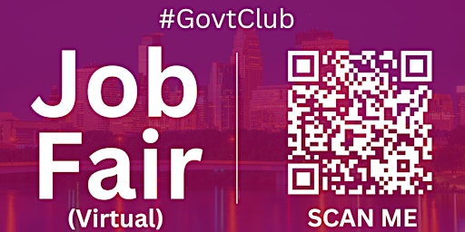 Primaire afbeelding van #GovtClub Virtual Job Fair / Career Expo Event #Minneapolis #MSP