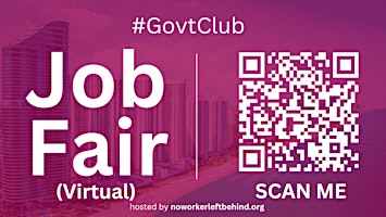 Primaire afbeelding van #GovtClub Virtual Job Fair / Career Expo Event #Miami