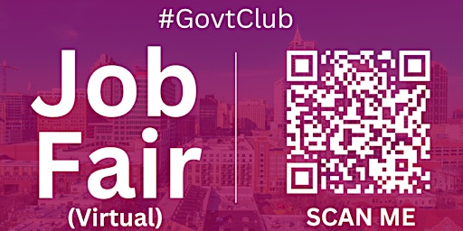 Imagem principal de #GovtClub Virtual Job Fair / Career Expo Event #Raleigh #RNC