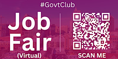 Hauptbild für #GovtClub Virtual Job Fair / Career Expo Event #Raleigh #RNC