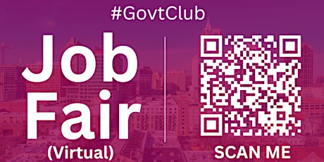 #GovtClub Virtual Job Fair / Career Expo Event #Raleigh #RNC