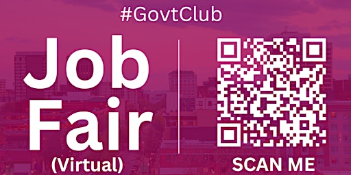 Primaire afbeelding van #GovtClub Virtual Job Fair / Career Expo Event #ColoradoSprings