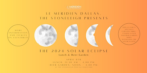 Hauptbild für Solar Eclipse Lunch & Beer Garden Watch Party At The Stoneleigh Hotel