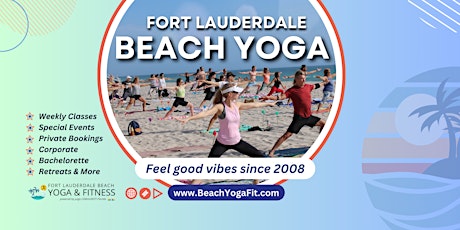 Beach Yoga Saturdays Slow Flow  ࿐ Ft Lauderdale Beach