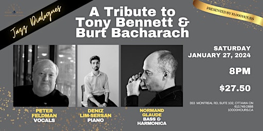 Imagem principal do evento Jazz Dialogues: A Tribute to Tony Bennett & Burt Bacharach