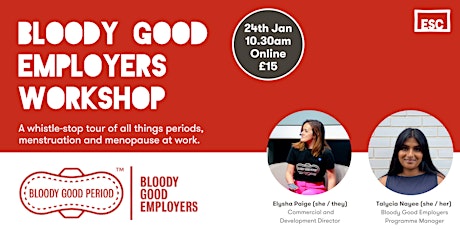 Bloody Good Employers Workshop primary image