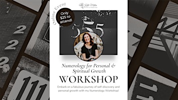 Image principale de Numerology Workshop for Personal and Spiritual Growth