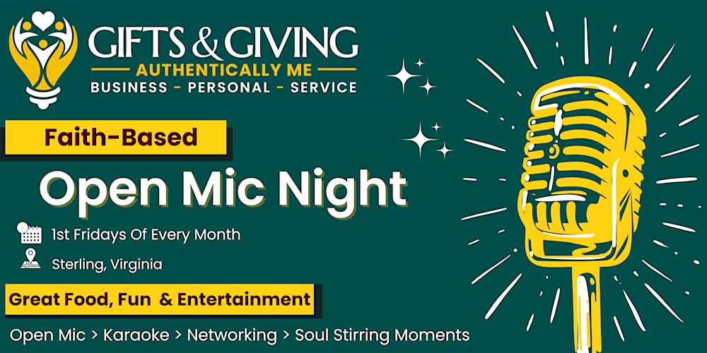 Gifts and Giving Open Mic Night Tickets, Multiple Dates