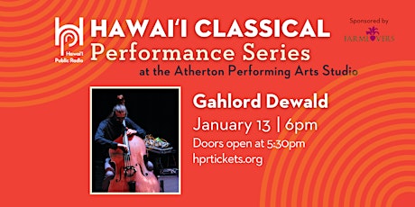 Imagen principal de HPR Hawaiʻi Classical Performance Series - Gahlord Dewald