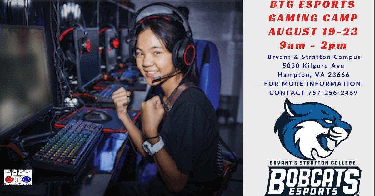 Bridging the Gap Youth Program Bryant & Stratton College for ESports Gaming Camp