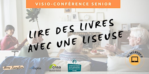 Visio-conférence senior GRATUITE -  Lire des livres avec une liseuse primary image