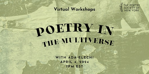 Primaire afbeelding van PSNY Virtual Workshop: Poetry in the Multiverse