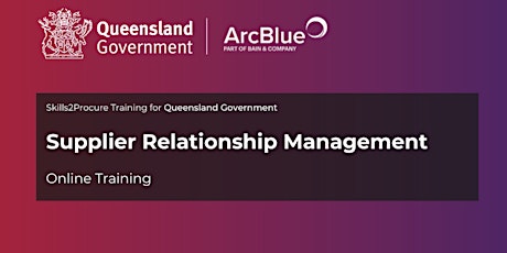 QLD Government | Supplier Relationship Management