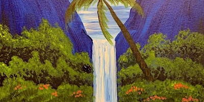 Immagine principale di Waterfall in Paradise - Paint and Sip by Classpop!™ 