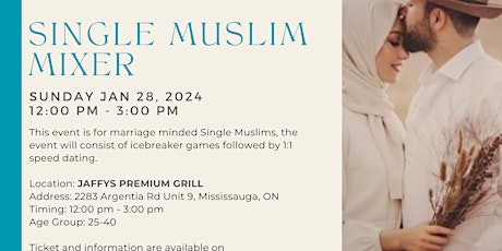 MUSLIM  SINGLE MIXER  - AGE GROUP 28-40 primary image