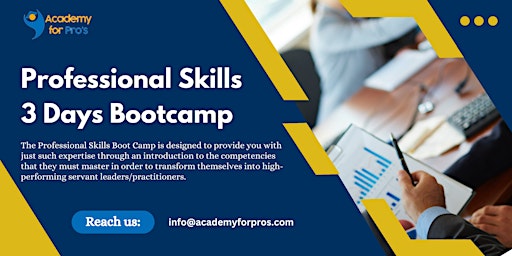 Primaire afbeelding van Professional Skills 3 Days Bootcamp in Aguascalientes