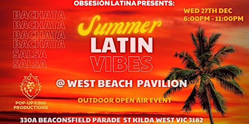 Summer Latin Vibes - Bachata & Salsa @ the Beach-classes  & outdoor dancing primary image