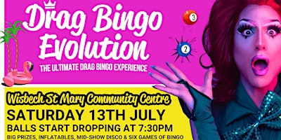 Imagem principal do evento Drag Bingo Evolution - Wisbech