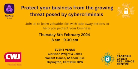 More tickets - Protect your business from cybercriminals  event primary image