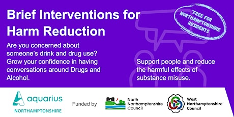 Primaire afbeelding van Brief Interventions for Harm Reduction (Northamptonshire, UK)